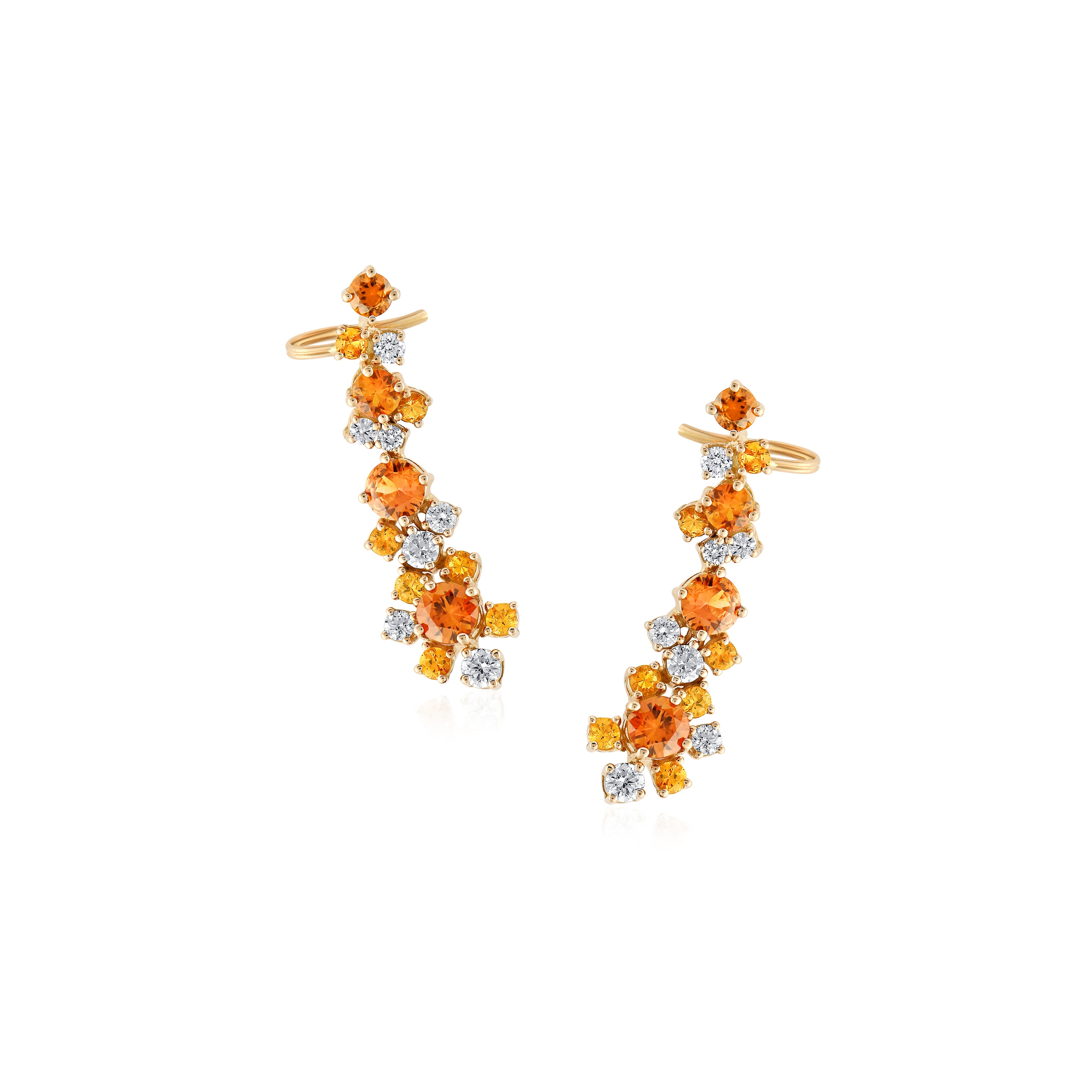 SUNSET SAPPHIRE EARRINGS - NOORA SHAMSI JEWELLERY