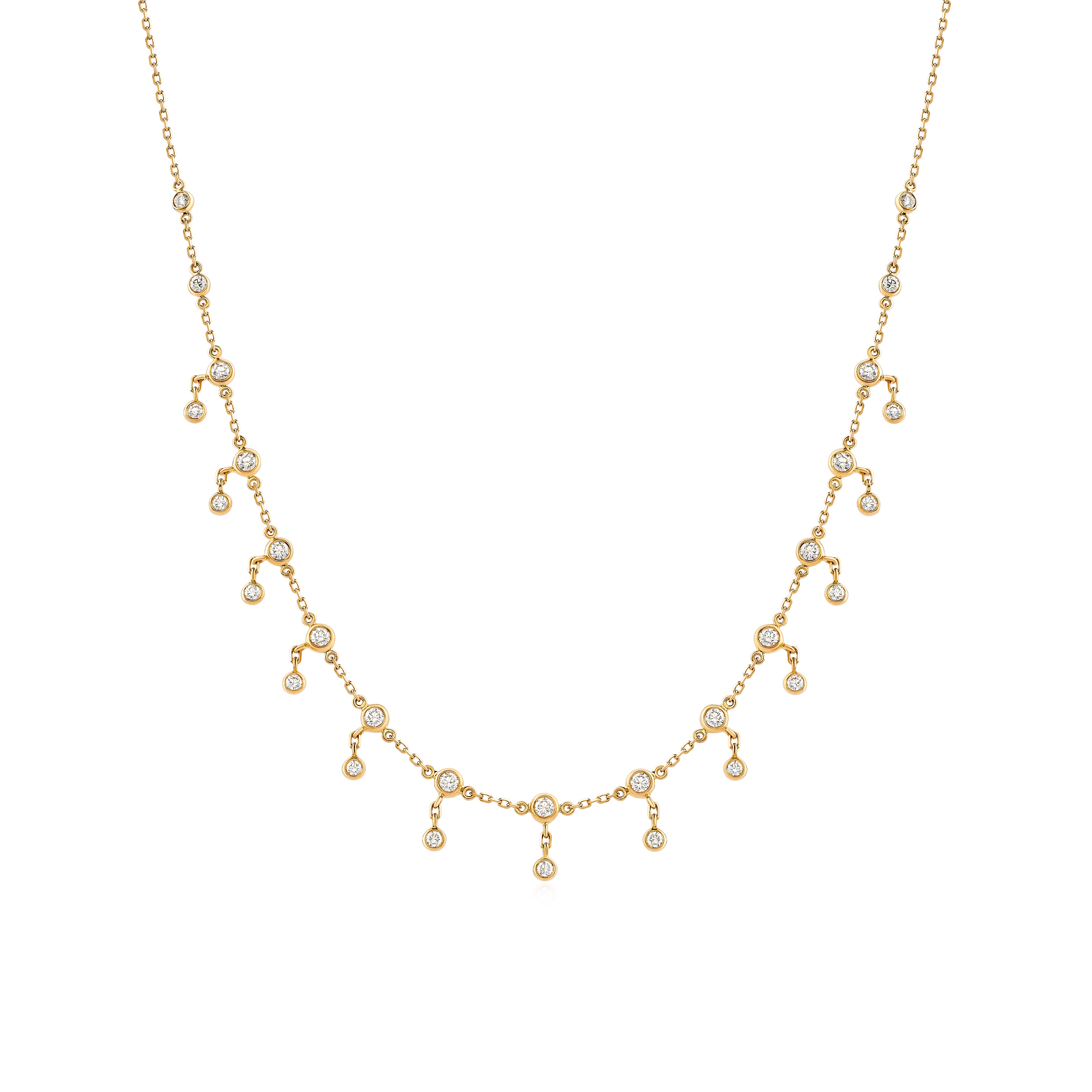 Stackable Diamond Necklace - NOORA SHAMSI JEWELLERY