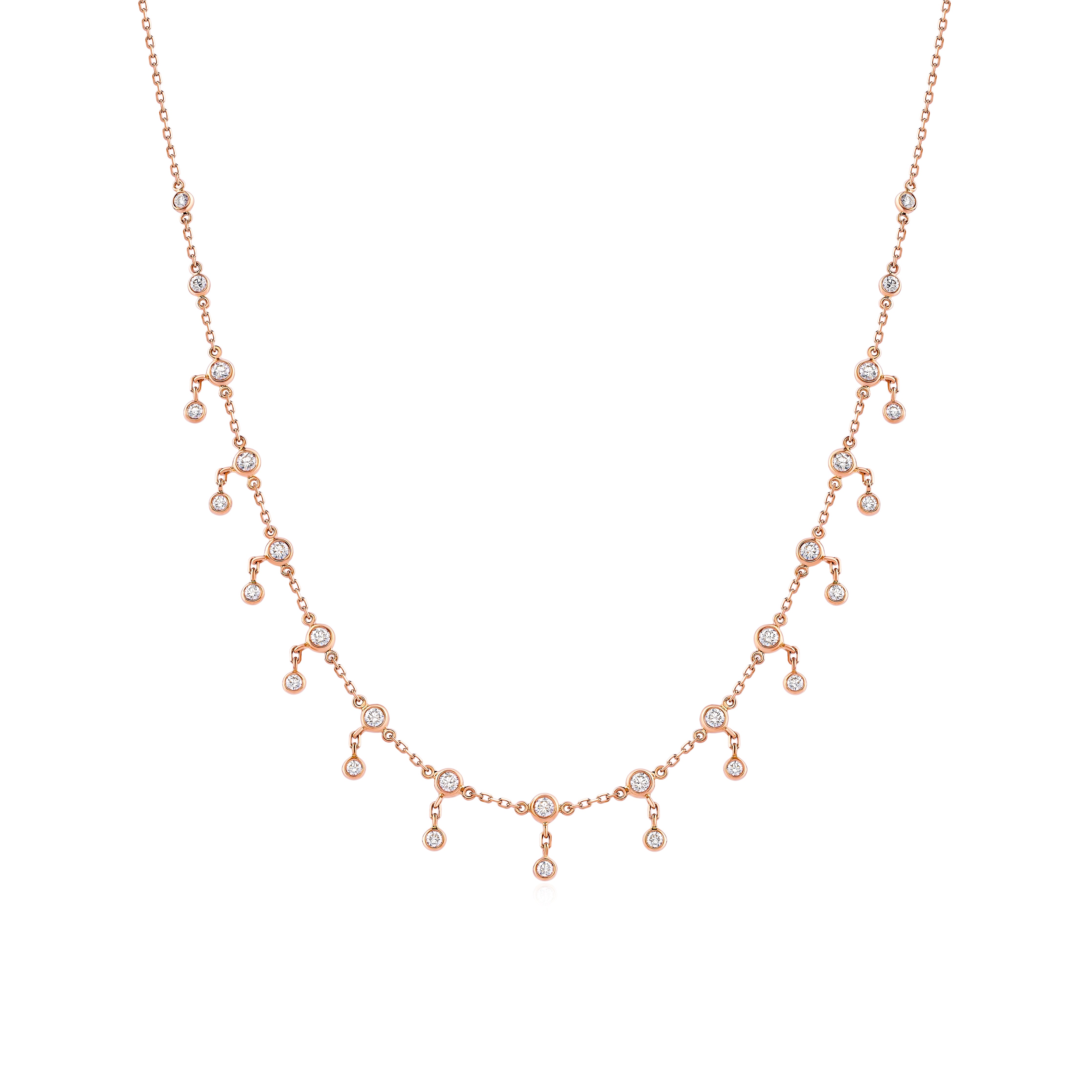 Stackable Diamond Necklace - NOORA SHAMSI JEWELLERY