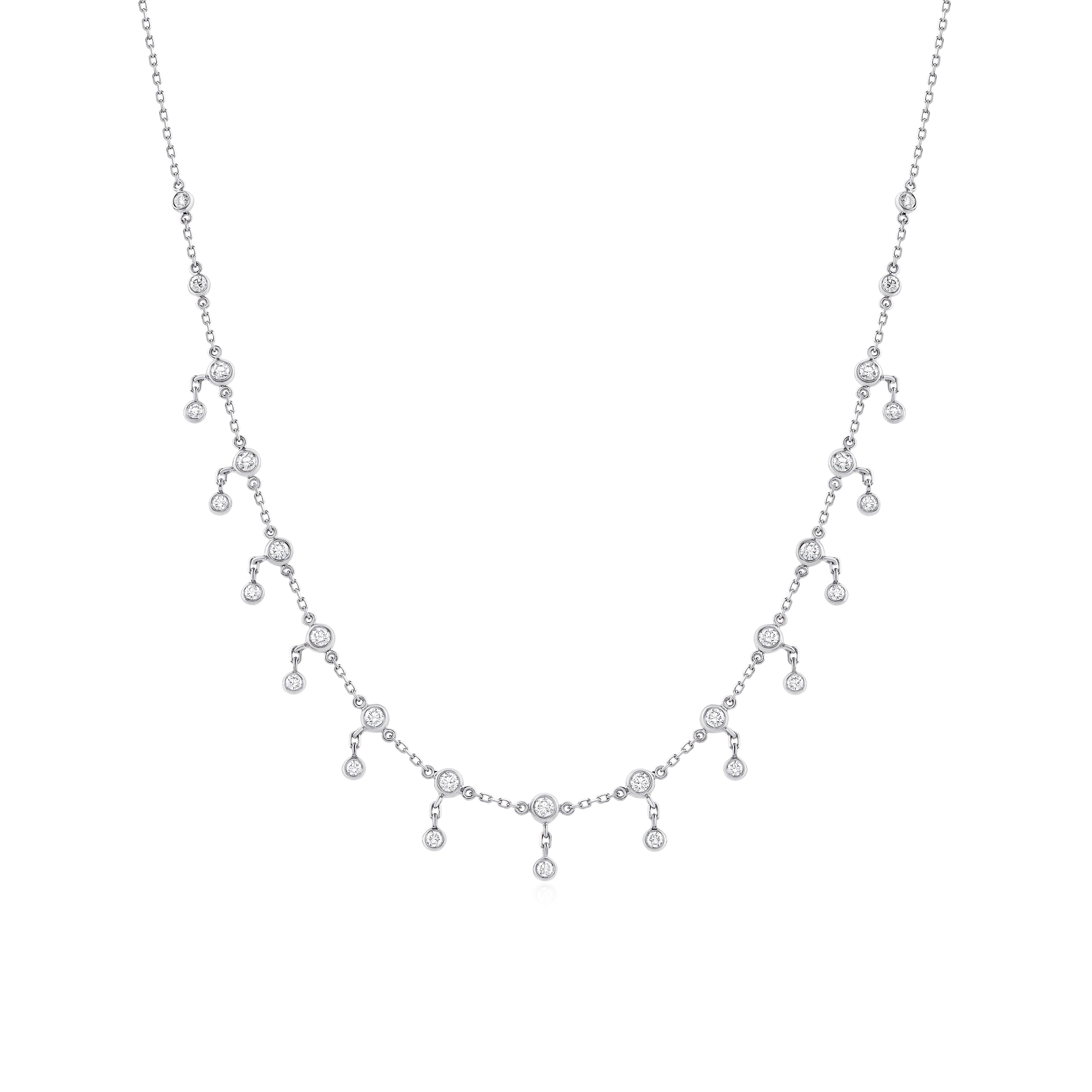 Stackable Diamond Necklace - NOORA SHAMSI JEWELLERY