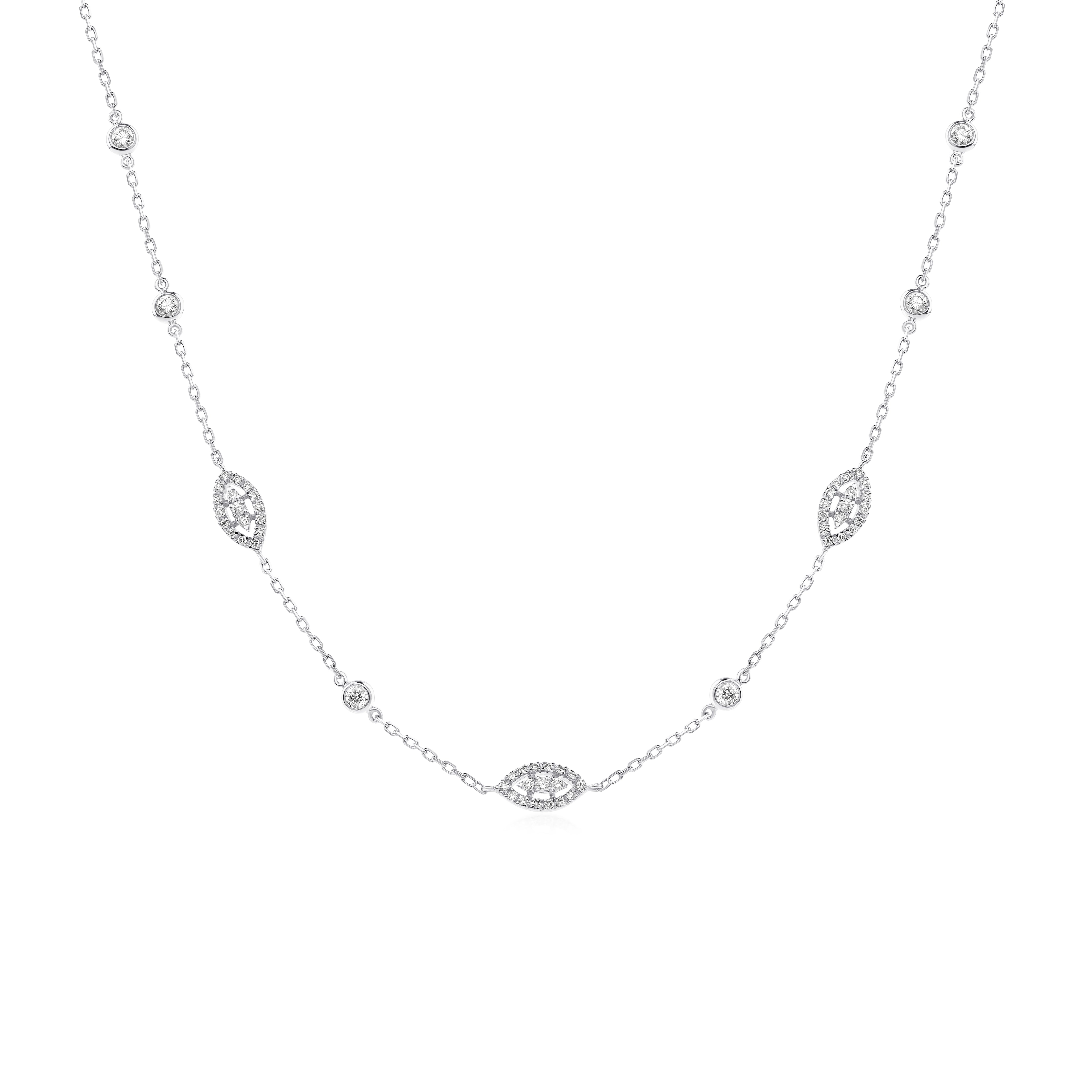 Eye Charm Necklace - NOORA SHAMSI JEWELLERY